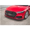Maxton - Lame Du Pare-Chocs Avant V.2 Audi A7 S-Line C8 / S7 C8 / C8 Facelift / S7 Facelift Noir Brillant