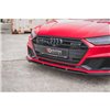 Maxton - Lame Du Pare-Chocs Avant V.2 Audi A7 S-Line C8 / S7 C8 / C8 Facelift / S7 Facelift Noir Brillant