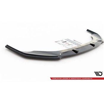 Maxton - Lame Du Pare-Chocs Avant V.2 Audi A7 S-Line C8 / S7 C8 / C8 Facelift / S7 Facelift Noir Brillant