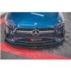 Maxton - Lame Du Pare-Chocs Avant V.1 Mercedes A35 AMG Aero W177 Noir Brillant
