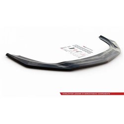 Maxton - Lame Du Pare-Chocs Avant V.1 Mercedes A35 AMG Aero W177 Noir Brillant