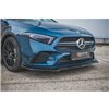 Maxton - Lame Du Pare-Chocs Avant V.2 Mercedes A35 AMG Aero W177 Noir Brillant