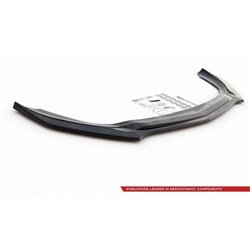 Maxton - Lame Du Pare-Chocs Avant V.2 Mercedes A35 AMG Aero W177 Noir Brillant