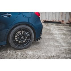 Maxton - Lame Du Pare-Chocs Arriere Mercedes A35 AMG Aero Hatchback W177 Noir Brillant
