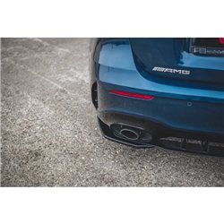 Maxton - Lame Du Pare-Chocs Arriere Mercedes A35 AMG Aero Hatchback W177 Noir Brillant