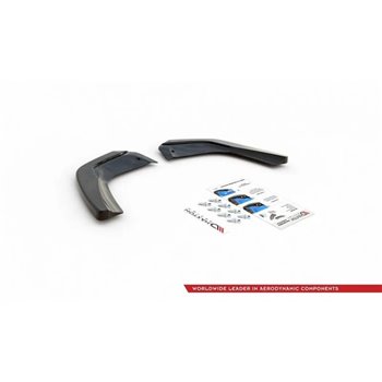 Maxton - Lame Du Pare-Chocs Arriere Mercedes A35 AMG Aero Hatchback W177 Noir Brillant