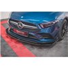 Maxton - Lame Du Pare-Chocs Avant V.3 Mercedes A35 AMG Aero W177 Noir Brillant