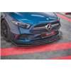 Maxton - Lame Du Pare-Chocs Avant V.3 Mercedes A35 AMG Aero W177 Noir Brillant