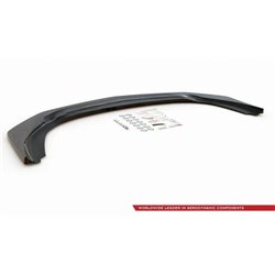 Maxton - Lame Du Pare-Chocs Avant V.3 Mercedes A35 AMG Aero W177 Noir Brillant