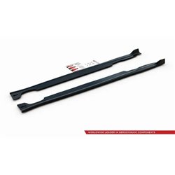 Maxton - Rajouts Des Bas De Caisse Mini Countryman Mk1 JCW Noir Brillant