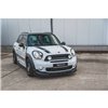 Maxton - Lame Du Pare-Chocs Avant Mini Countryman Mk1 JCW Noir Brillant