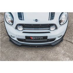 Maxton - Lame Du Pare-Chocs Avant Mini Countryman Mk1 JCW Noir Brillant