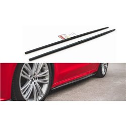 Maxton - Rajouts Des Bas De Caisse Audi A7 S-Line C8 / S7 C8 / C8 Facelift / S7 Facelift Noir Brillant