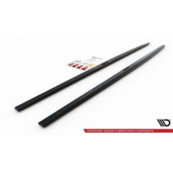 Maxton - Rajouts Des Bas De Caisse Audi A7 S-Line C8 / S7 C8 / C8 Facelift / S7 Facelift Noir Brillant