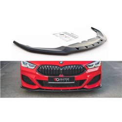 Maxton - Lame Du Pare-Chocs Avant V.1 BMW 8 Coupe G15 / 8 Gran Coupe M-pack G16 Noir Brillant