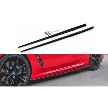 Maxton - Rajouts Des Bas De Caisse BMW 8 Coupe M-Pack G15 / M8 F92 Noir Brillant