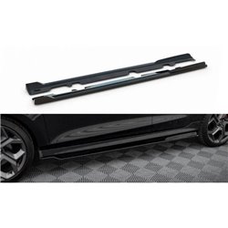 Maxton - Rajouts Des Bas De Caisse V.3 Ford Fiesta Mk8 ST / ST-Line Noir Brillant