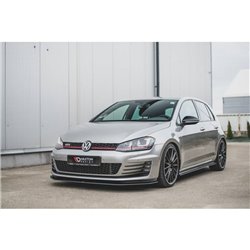 Maxton - Sport Durabilité Lame Du Pare-Chocs Avant / Lame VW Golf 7 GTI Rouge