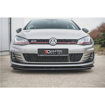 Maxton - Sport Durabilité Lame Du Pare-Chocs Avant / Lame VW Golf 7 GTI Rouge