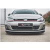Maxton - Sport Durabilité Lame Du Pare-Chocs Avant / Lame VW Golf 7 GTI Rouge