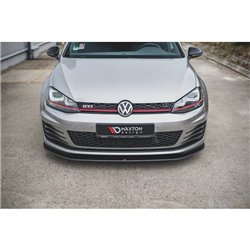 Maxton - Sport Durabilité Lame Du Pare-Chocs Avant / Lame VW Golf 7 GTI Rouge