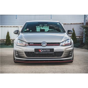 Maxton - Sport Durabilité Lame Du Pare-Chocs Avant / Lame VW Golf 7 GTI Rouge