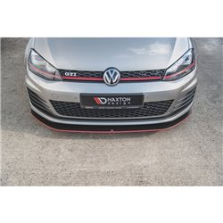 Maxton - Sport Durabilité Lame Du Pare-Chocs Avant / Lame VW Golf 7 GTI Rouge