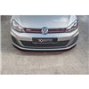 Maxton - Sport Durabilité Lame Du Pare-Chocs Avant / Lame VW Golf 7 GTI Rouge
