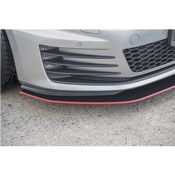Maxton - Sport Durabilité Lame Du Pare-Chocs Avant / Lame VW Golf 7 GTI Rouge