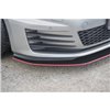 Maxton - Sport Durabilité Lame Du Pare-Chocs Avant / Lame VW Golf 7 GTI Rouge