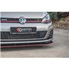 Maxton - Sport Durabilité Lame Du Pare-Chocs Avant / Lame VW Golf 7 GTI Rouge