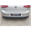 Maxton - Sport Durabilité Lame Du Pare Chocs Arriere V.2 VW Golf 7 GTI Rouge