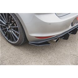 Maxton - Sport Durabilité Lame Du Pare Chocs Arriere V.2 VW Golf 7 GTI Rouge