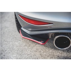 Maxton - Sport Durabilité Lame Du Pare Chocs Arriere V.2 VW Golf 7 GTI Rouge