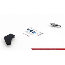 Maxton - Sport Durabilité Lame Du Pare Chocs Arriere V.2 VW Golf 7 GTI Rouge