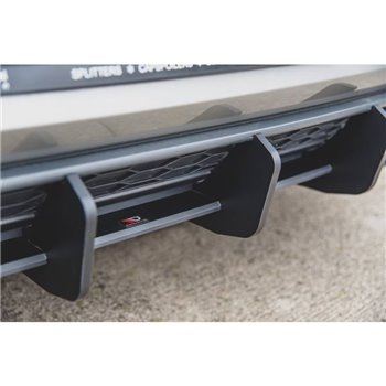 Maxton - Street Pro Central Diffuseur Arriere V.2 VW Golf 7 GTI Noir