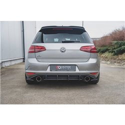 Maxton - Street Pro Central Diffuseur Arriere V.2 VW Golf 7 GTI Noir