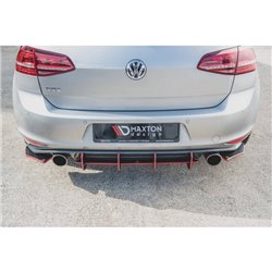 Maxton - Street Pro Central Diffuseur Arriere V.2 VW Golf 7 GTI Noir