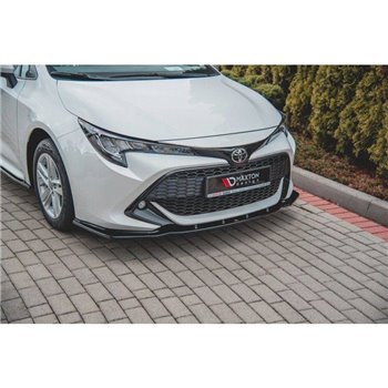 Maxton - Lame Pare-Chocs Avant V.1 Toyota Corolla XII Touring Sports/ Hatchback Look Carbone