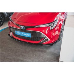 Maxton - Lame Pare-Chocs Avant V.1 Toyota Corolla XII Touring Sports/ Hatchback Look Carbone