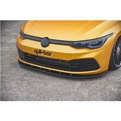 Maxton - Lame Du Pare-Chocs Avant V.1 Volkswagen Golf Mk8 Noir Brillant