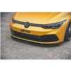 Maxton - Lame Du Pare-Chocs Avant V.1 Volkswagen Golf Mk8 Noir Brillant