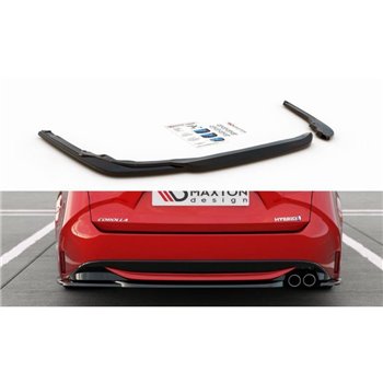 Maxton - Lame Du Pare-Chocs Arriere Toyota Corolla XII Touring Sports Noir Brillant