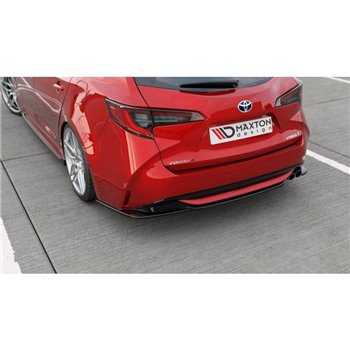 Maxton - Lame Du Pare-Chocs Arriere Toyota Corolla XII Touring Sports Noir Brillant