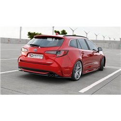 Maxton - Lame Du Pare-Chocs Arriere Toyota Corolla XII Touring Sports Noir Brillant