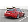 Maxton - Lame Du Pare-Chocs Arriere Toyota Corolla XII Touring Sports Noir Brillant