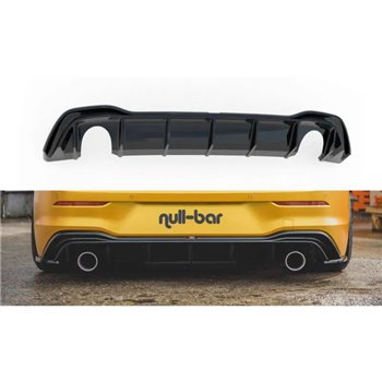 Maxton - Rajout du pare-chocs arriere (GTI LOOK) et l'échappement Volkswagen Golf Mk8 Noir Brillant