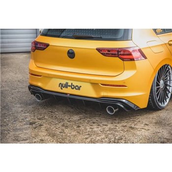 Maxton - Rajout du pare-chocs arriere (GTI LOOK) et l'échappement Volkswagen Golf Mk8 Noir Brillant