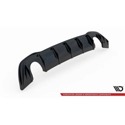 Maxton - Rajout du pare-chocs arriere (GTI LOOK) et l'échappement Volkswagen Golf Mk8 Noir Brillant