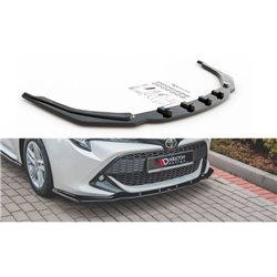 Maxton - Lame Du Pare-Chocs Avant V.1 Toyota Corolla XII Touring Sports/ Hatchback Noir Brillant